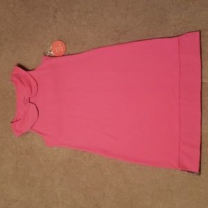 NWT Out 2 Launch Women's Pink Peter Pan Collar Golf Dress and Short Set